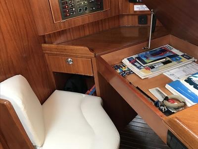 Salon of Classic, a Elan 45 sailboat at Municipal Unit of Ellomenos, Greece