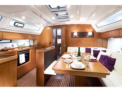 Salon of Iris I, a Bavaria Cruiser 46 sailboat at Općina Sukošan, Croatia