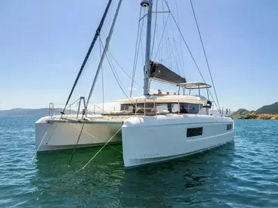 Savoja, a Lagoon Lagoon 43 catamaran at Seget Donji, Croatia