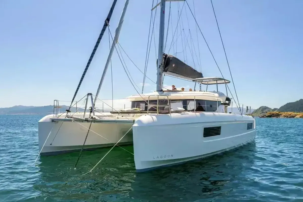 Savoja, a Lagoon Lagoon 43 catamaran at Seget Donji, Croatia