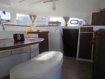 Salon of Arcane, a Lagoon 380 catamaran at Pointe-à-Pitre, France