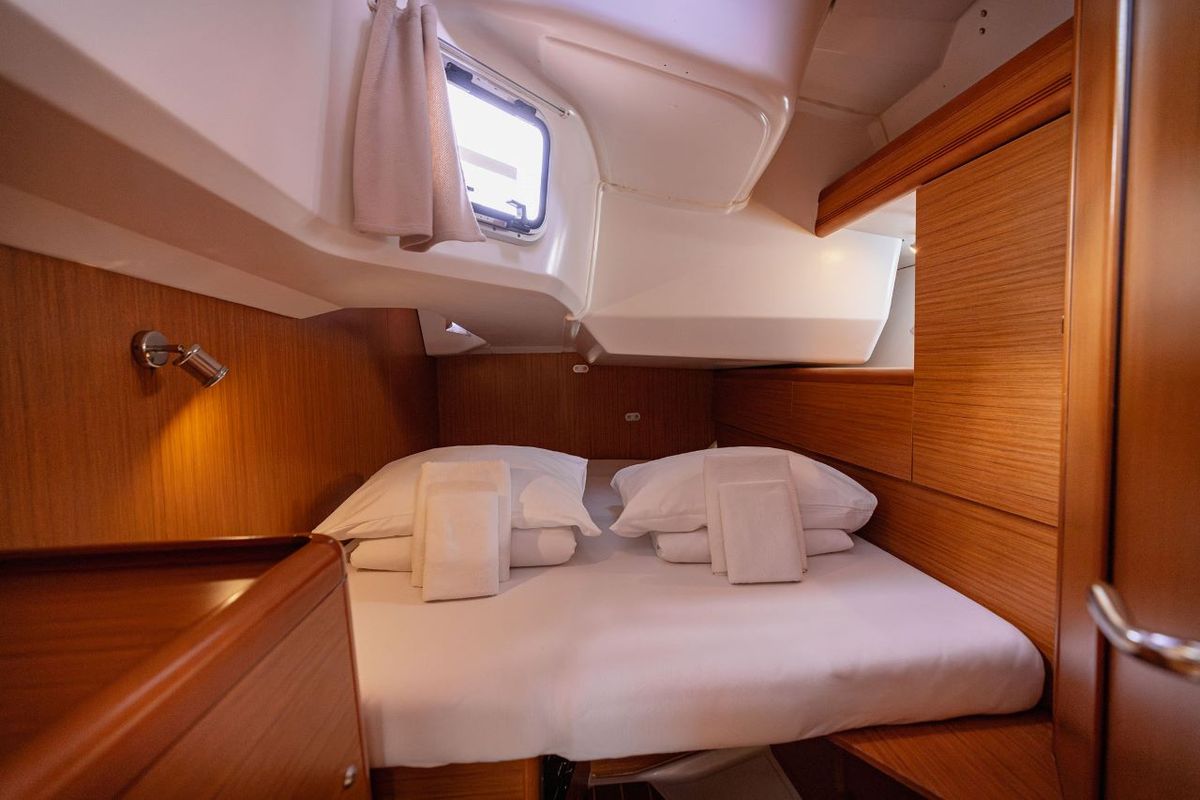 Head on Ana B., a Jeanneau Sun Odyssey 49i sailboat at Seget Donji, Croatia