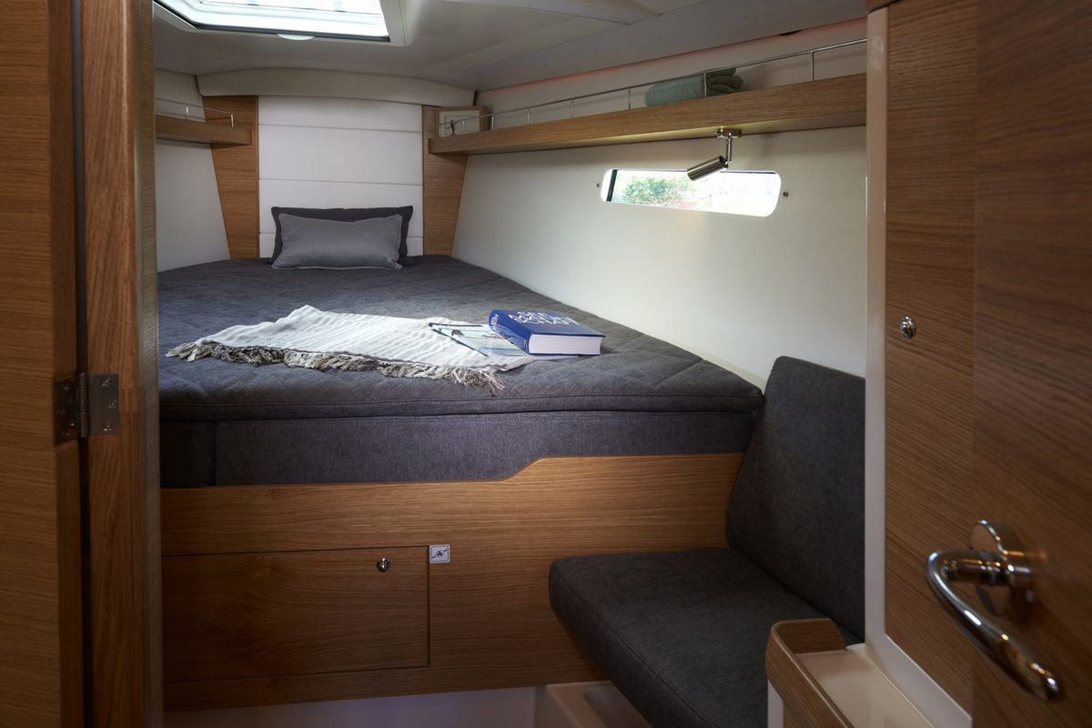 Cabin on Gazelle, a X-Yachts Xp 44 sailboat at Lavreotiki Municipal Unit, Greece