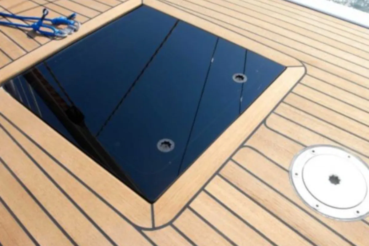 Deck of Gazelle, a X-Yachts Xp 44 sailboat at Lavreotiki Municipal Unit, Greece