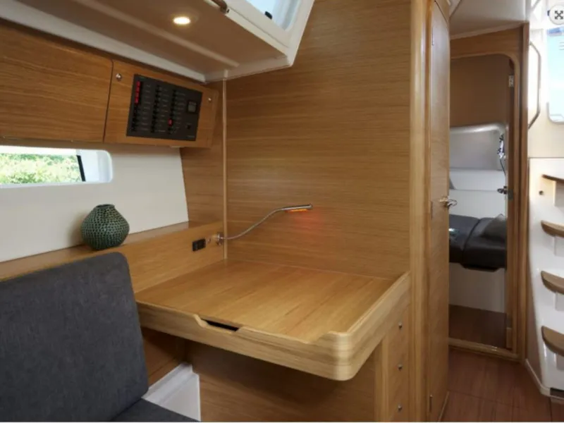 Salon of Gazelle, a X-Yachts Xp 44 sailboat at Lavreotiki Municipal Unit, Greece