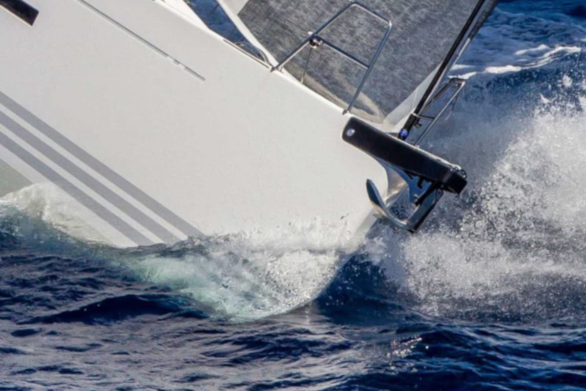 Exterior view of Gazelle, a X-Yachts Xp 44 sailboat at Lavreotiki Municipal Unit, Greece