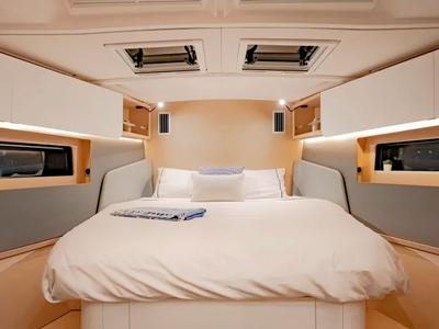 Cabin on Moorings 44.3 Exclusive, a Dufour 44 sailboat at Road Town, British Virgin Islands