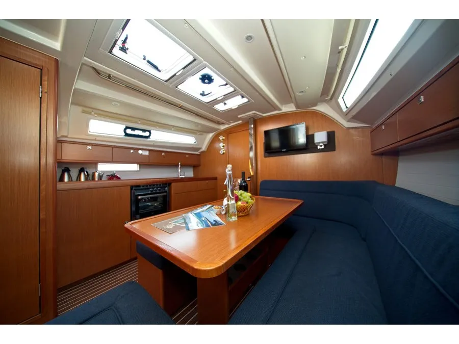 Salon of Mh 76, a Bavaria Cruiser 41 sailboat at Murter, Croatia