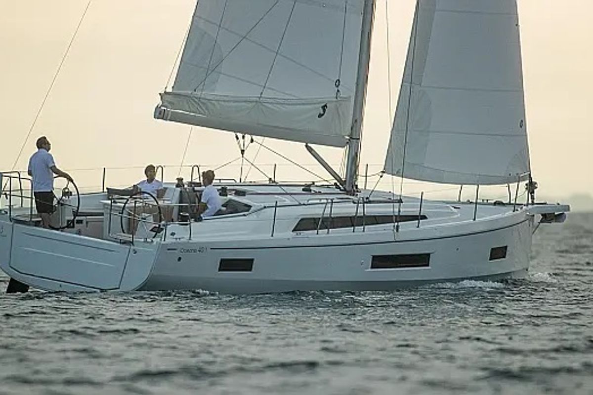 Exterior view of Northern Light, a Beneteau Oceanis 40.1 sailboat at Grad Trogir, Croatia