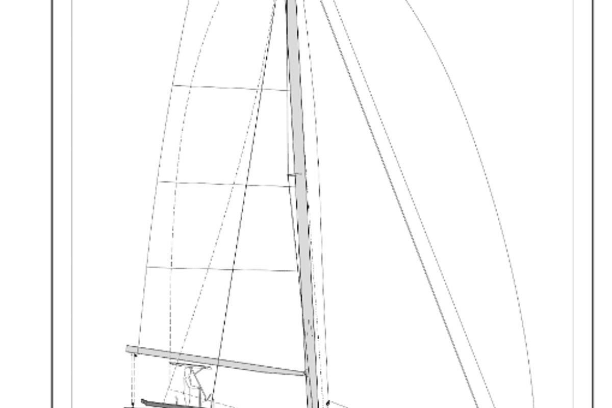 Floor plan of Teti, a Dufour 48 Catamaran catamaran at Olbia, Italy