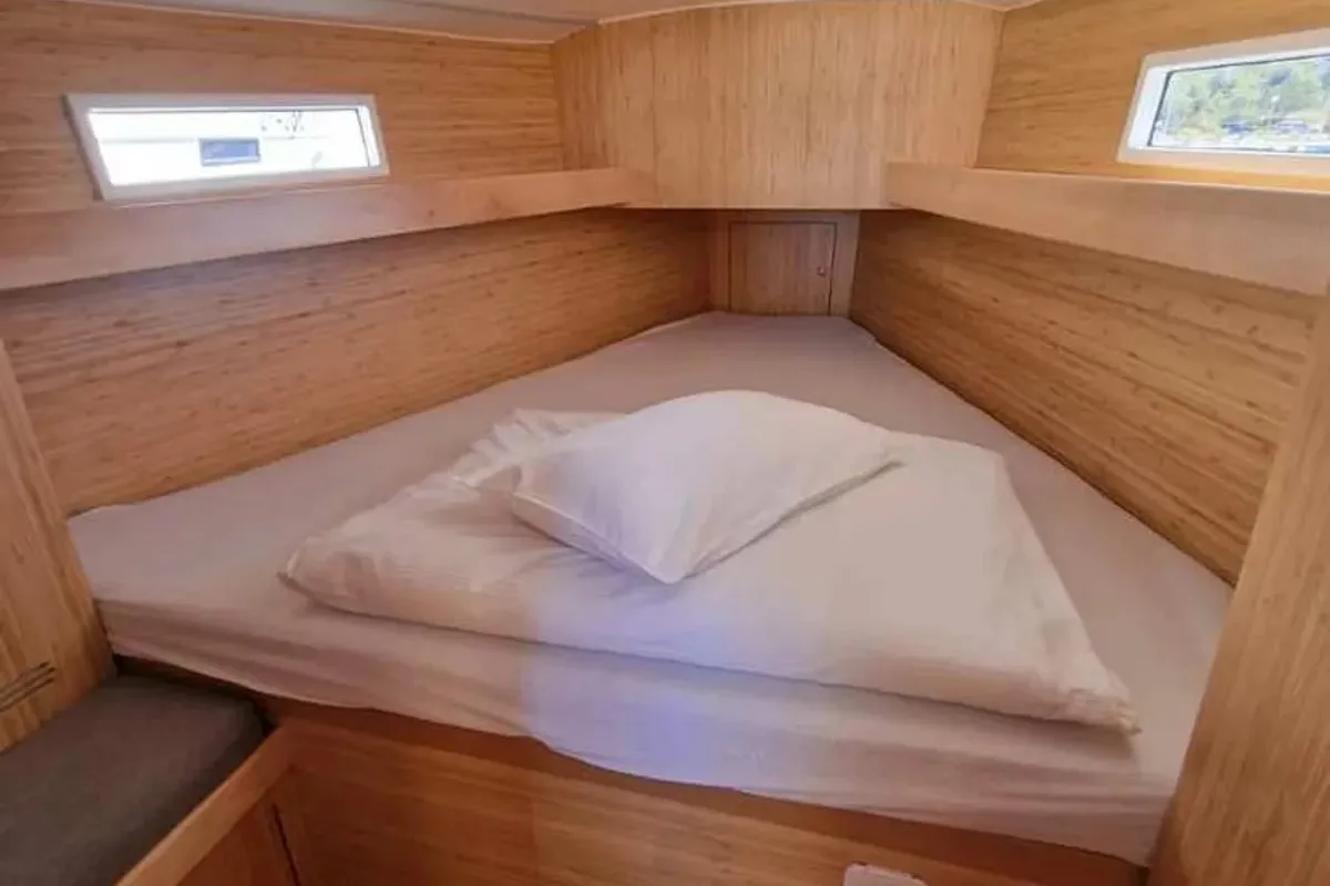 Cabin on NN1, a Scandinavia Yachts Scandinavia 35 sailboat at Grad Biograd na Moru, Croatia
