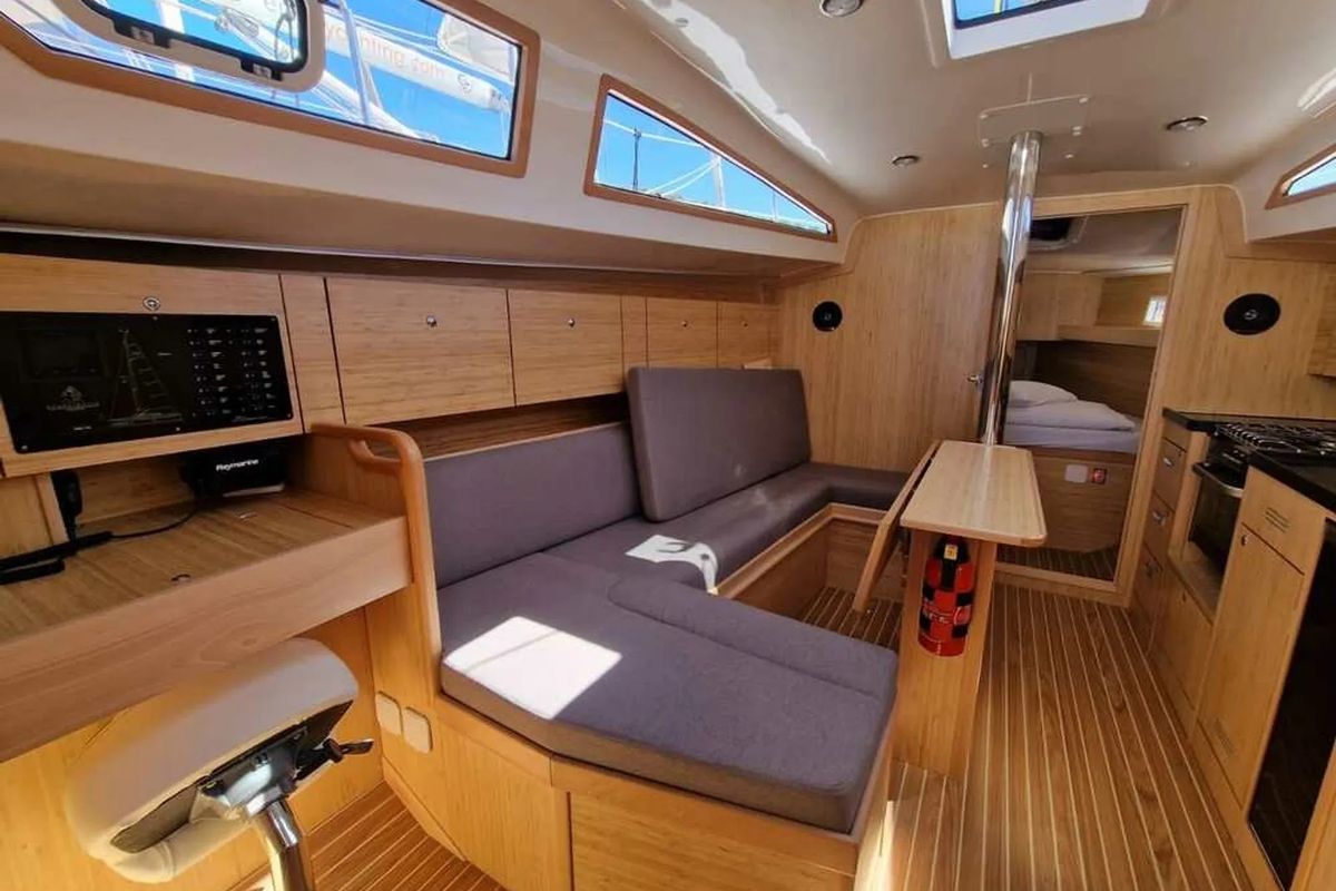 Salon of NN1, a Scandinavia Yachts Scandinavia 35 sailboat at Grad Biograd na Moru, Croatia