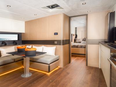 Salon of Phantom, a Gulet Motoryacht yacht at Bodrum, Turkey