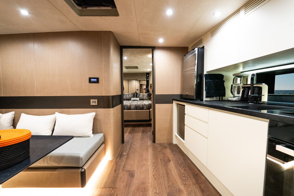 Galley of Phantom, a Gulet Motoryacht yacht at Bodrum, Turkey