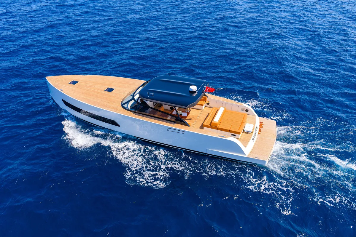 Exterior view of Phantom, a Gulet Motoryacht yacht at Bodrum, Turkey