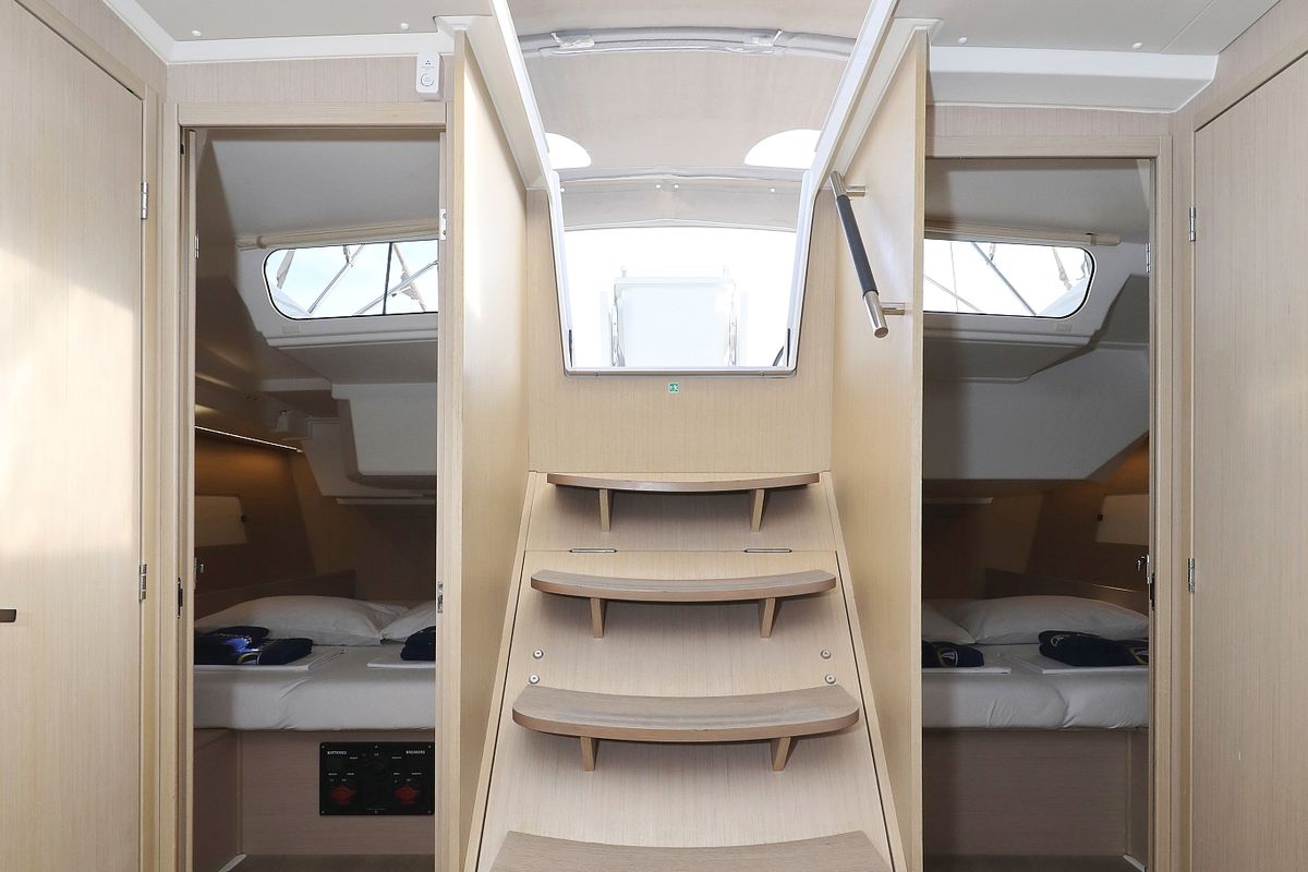 Cabin on My Course, a Beneteau Oceanis 46.1 sailboat at Grad Trogir, Croatia