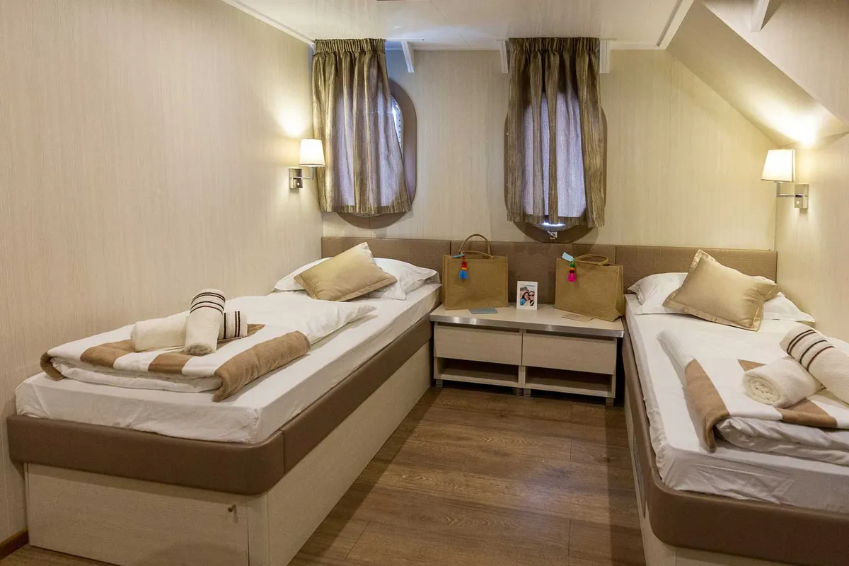 Cabin on MS Avantura, a Gulet Motoryacht yacht at Split, Croatia