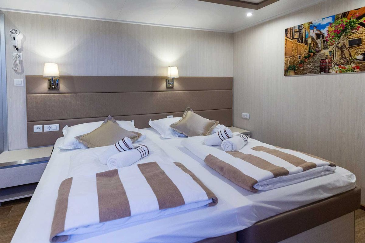 Cabin on MS Avantura, a Gulet Motoryacht yacht at Split, Croatia