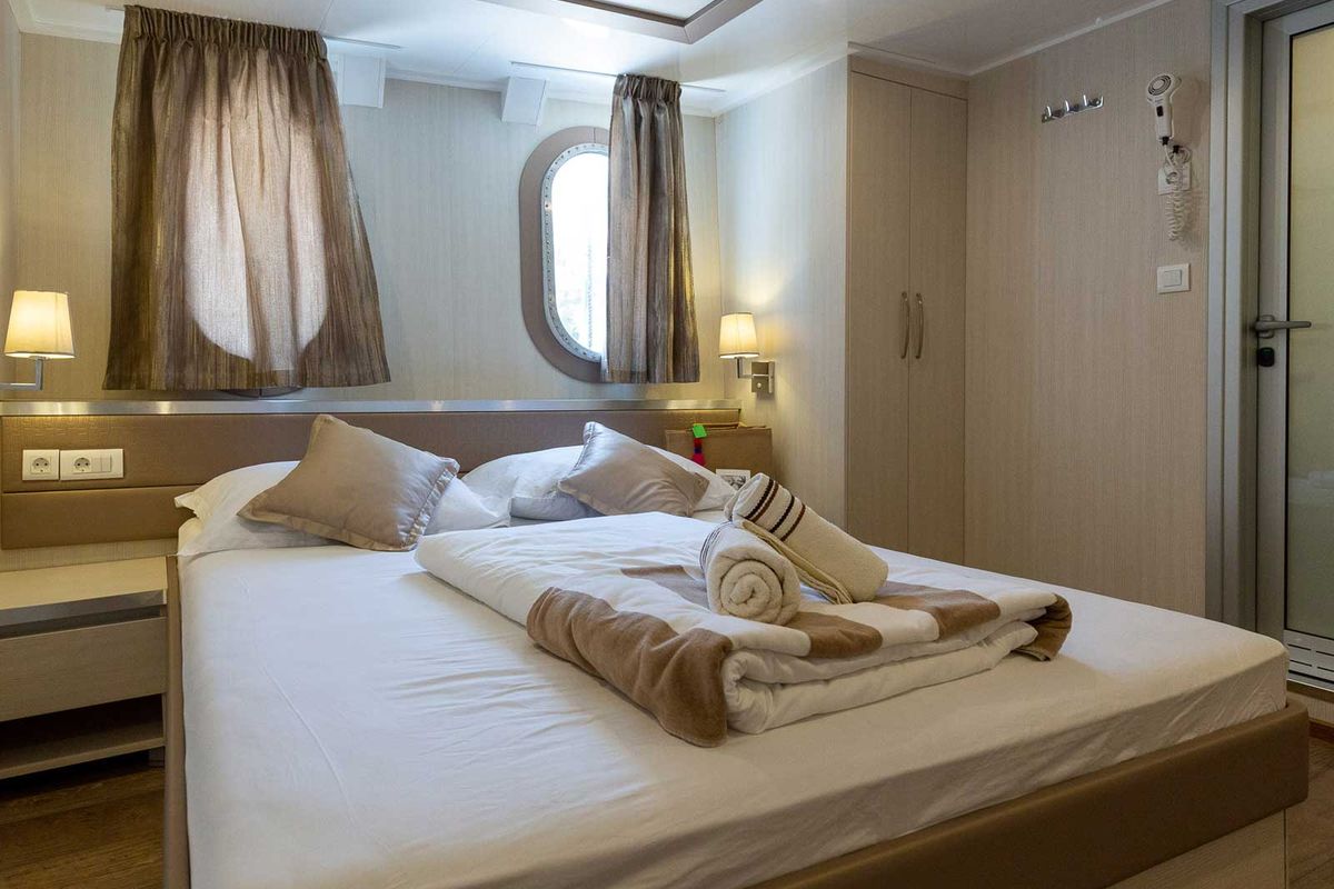 Cabin on MS Avantura, a Gulet Motoryacht yacht at Split, Croatia