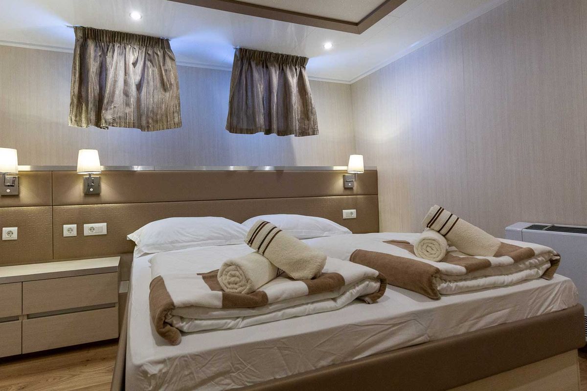 Cabin on MS Avantura, a Gulet Motoryacht yacht at Split, Croatia