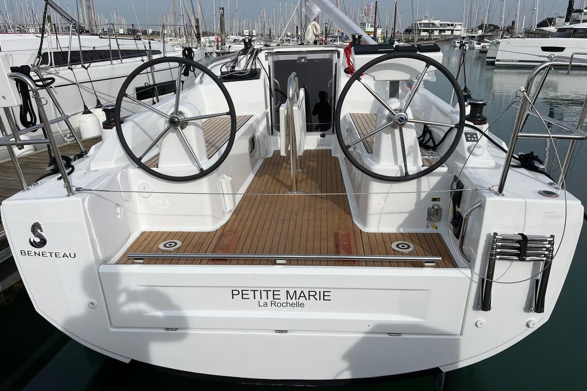 Exterior view of Petite Marie, a Beneteau Oceanis 30.1 sailboat at La Rochelle, France