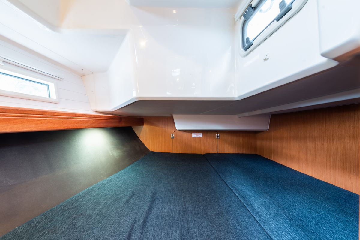 Cabin on Jack Of London, a Bavaria 37 sailboat at Municipal Unit of Nea Peramos, Greece