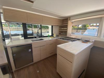 Galley of Sestante, a Lagoon 46 catamaran at Tonnarella, Italy