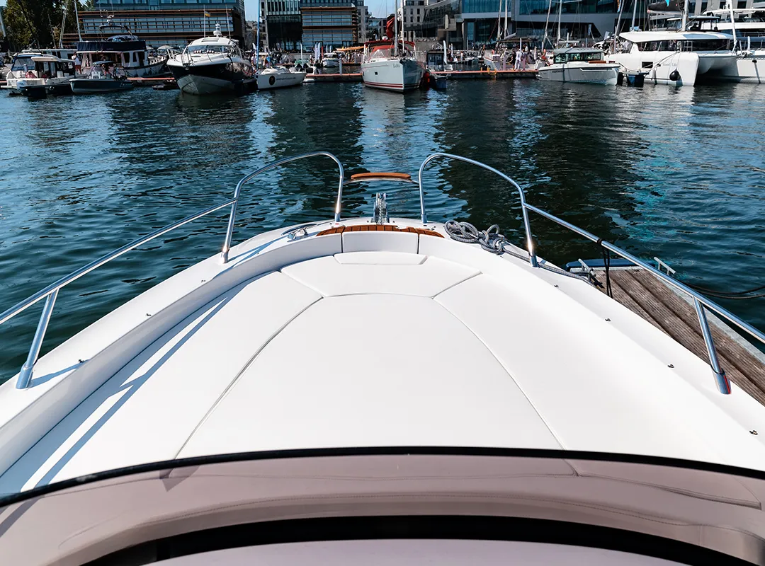 Deck of Capricorn, a Sessa Marine Sessa Key Largo 27 motorboat at Općina Sukošan, Croatia