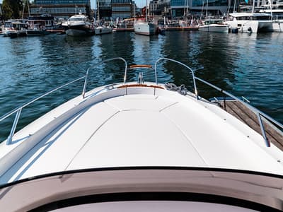 Deck of Capricorn, a Sessa Marine Sessa Key Largo 27 motorboat at Općina Sukošan, Croatia