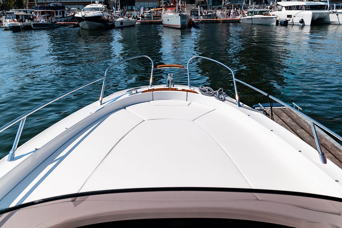 Deck of Capricorn, a Sessa Marine Sessa Key Largo 27 motorboat at Općina Sukošan, Croatia