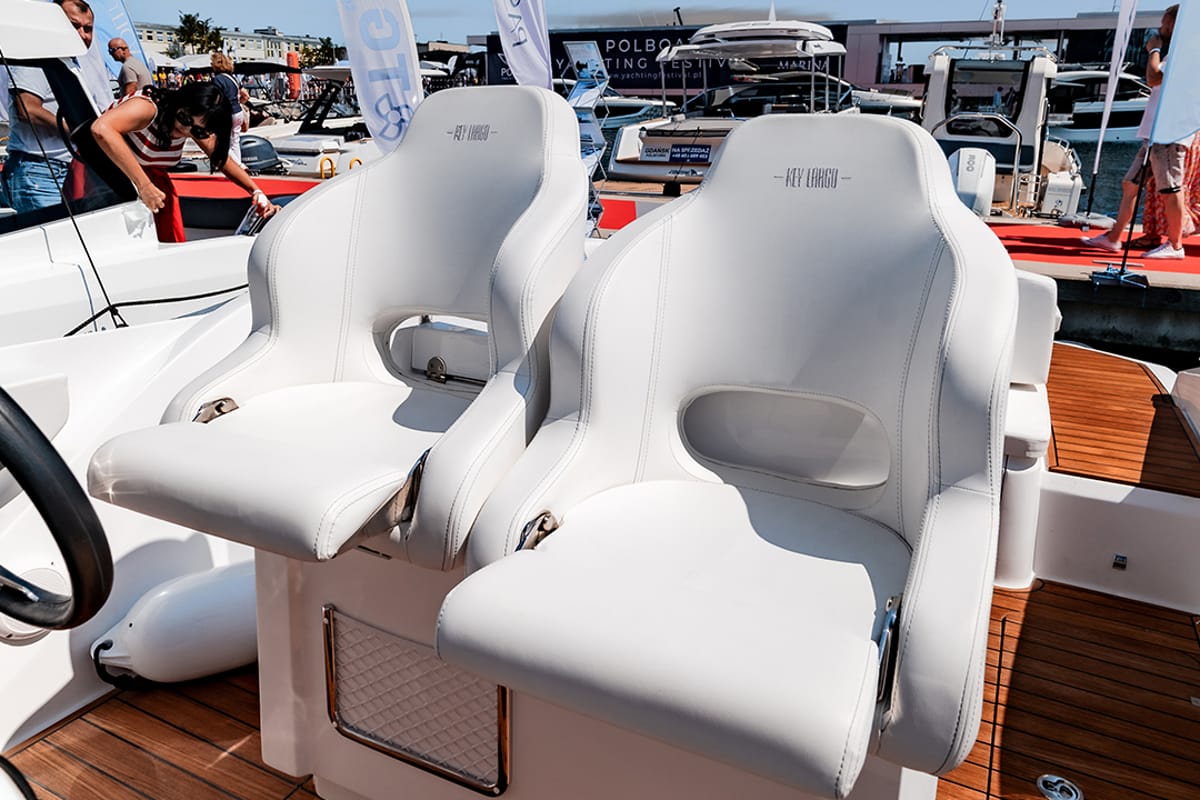 Cockpit of Capricorn, a Sessa Marine Sessa Key Largo 27 motorboat at Općina Sukošan, Croatia