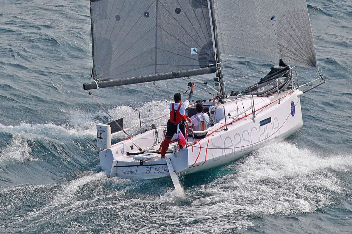 Exterior view of Dupin, a Seascape 27 sailboat at Grad Šibenik, Croatia