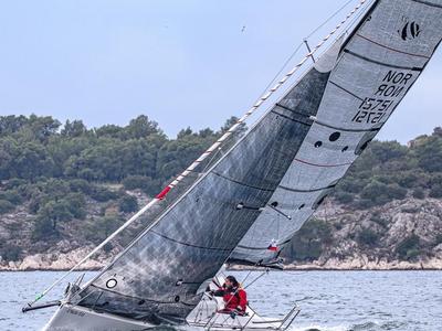 Exterior view of Dupin, a Seascape 27 sailboat at Grad Šibenik, Croatia