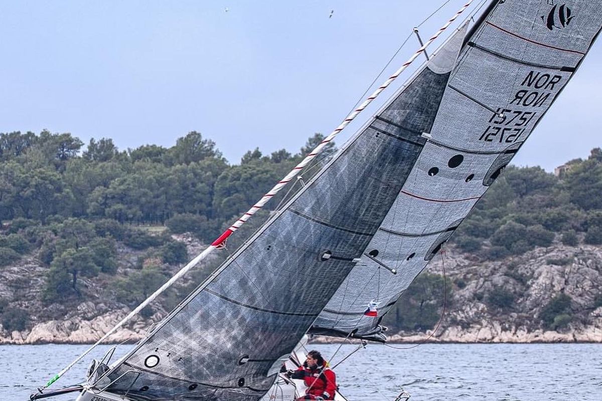 Exterior view of Dupin, a Seascape 27 sailboat at Grad Šibenik, Croatia