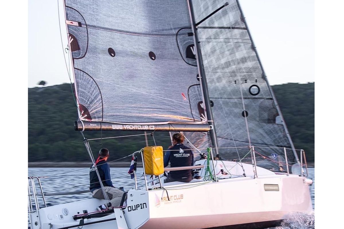 Exterior view of Dupin, a Seascape 27 sailboat at Grad Šibenik, Croatia