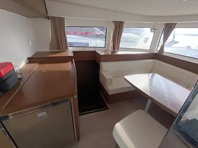 Salon of Neptune, a Lagoon 42 catamaran at Lavreotiki Municipal Unit, Greece