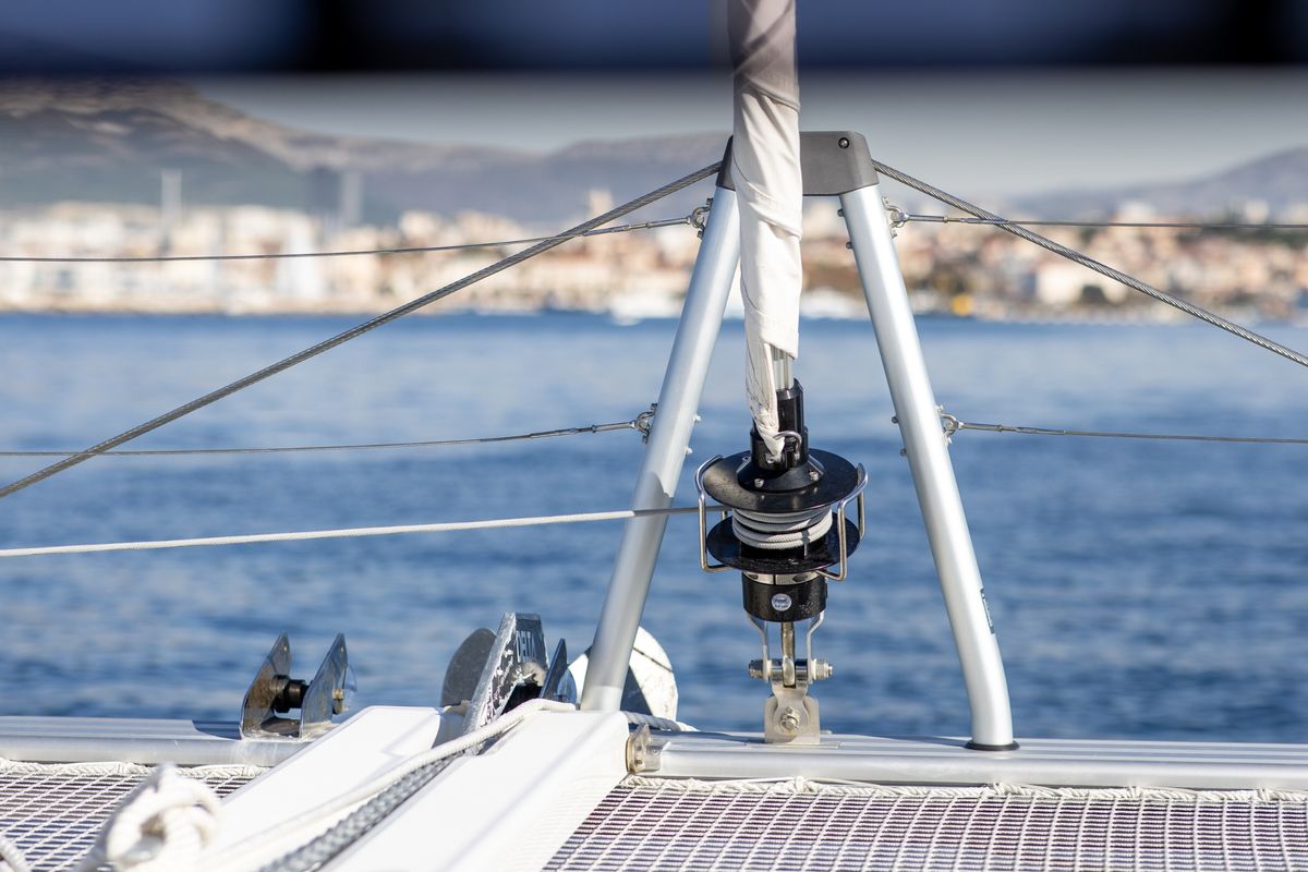 SAX IV, a Lagoon 42 catamaran at Split, Croatia