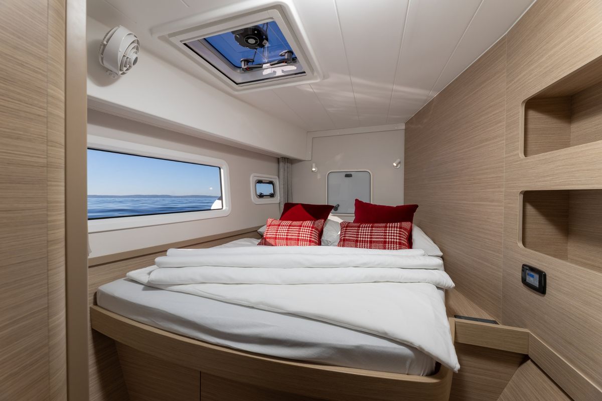 Cabin on SAX IV, a Lagoon 42 catamaran at Split, Croatia