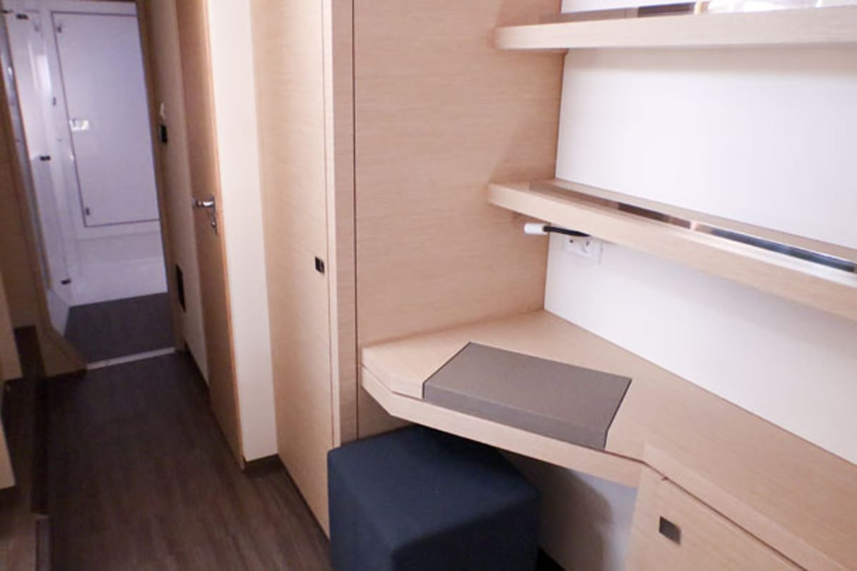 Cabin on Leon, a Fountaine Pajot Lucia 40 catamaran at Općina Rogoznica, Croatia
