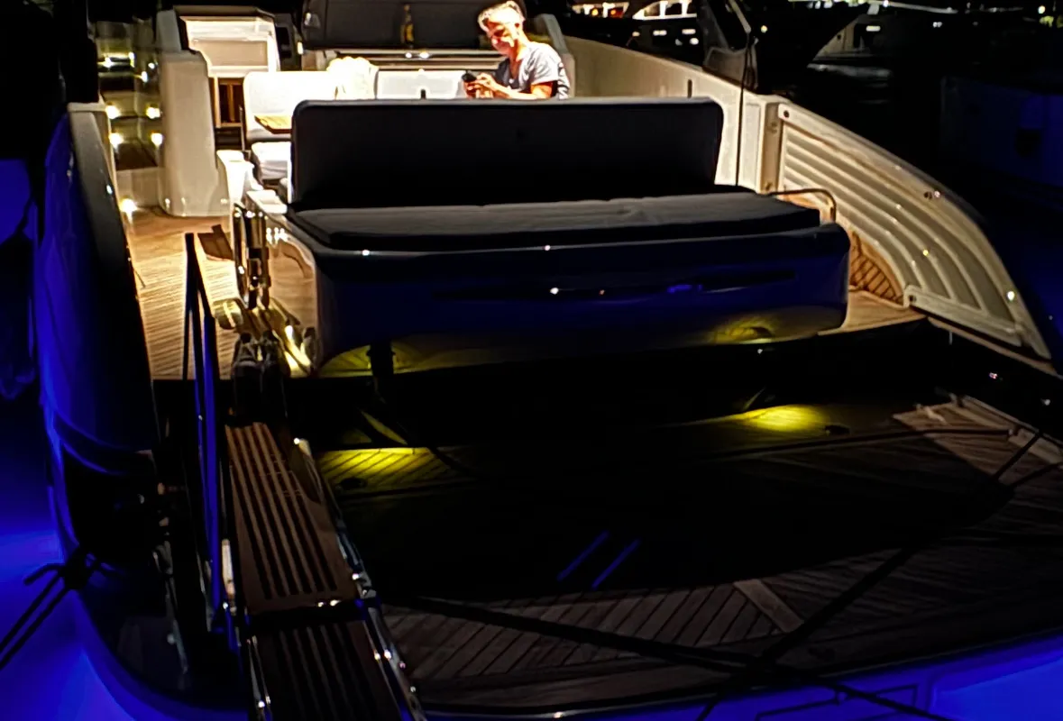 Premium +, a FIM FIM 440 Regina motorboat at Murter, Croatia
