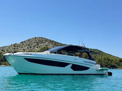 Premium +, a FIM FIM 440 Regina motorboat at Murter, Croatia