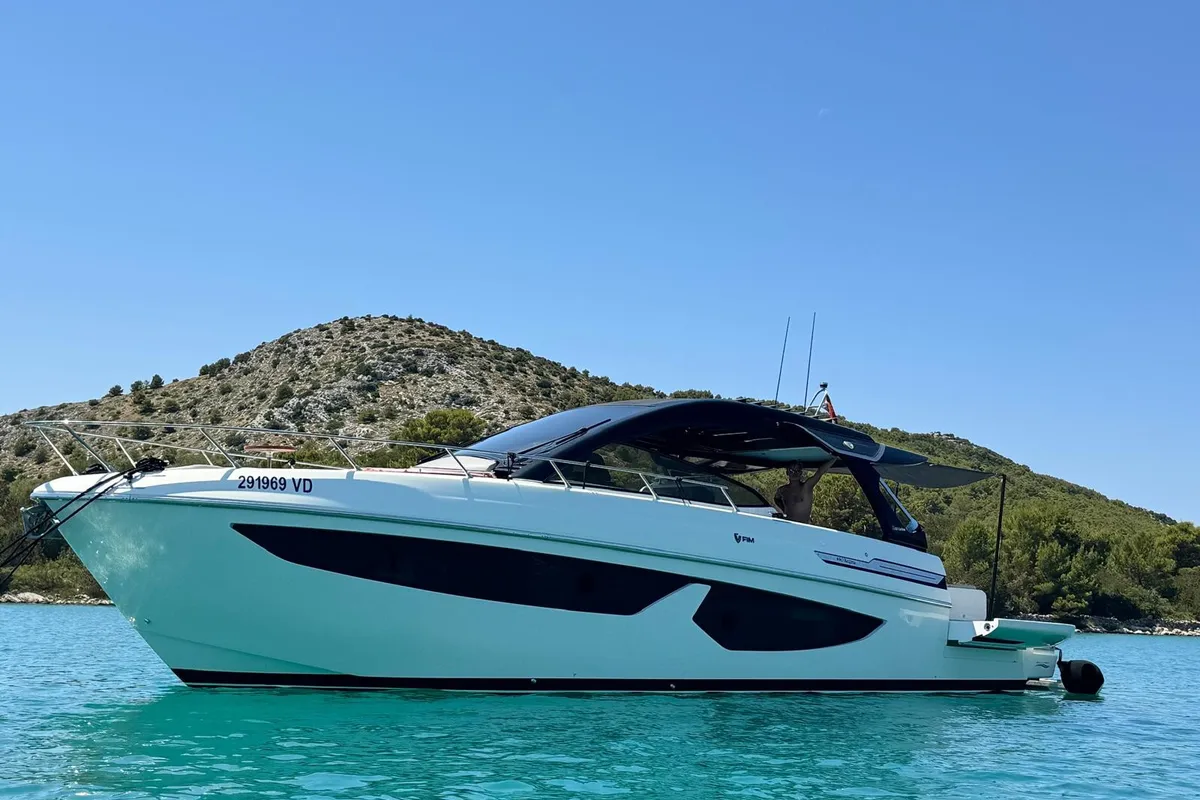Premium +, a FIM FIM 440 Regina motorboat at Murter, Croatia