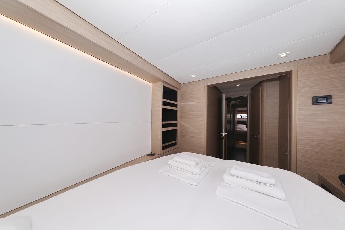 Cabin on Hattori Hanzō, a Lagoon 51 catamaran at Općina Sukošan, Croatia