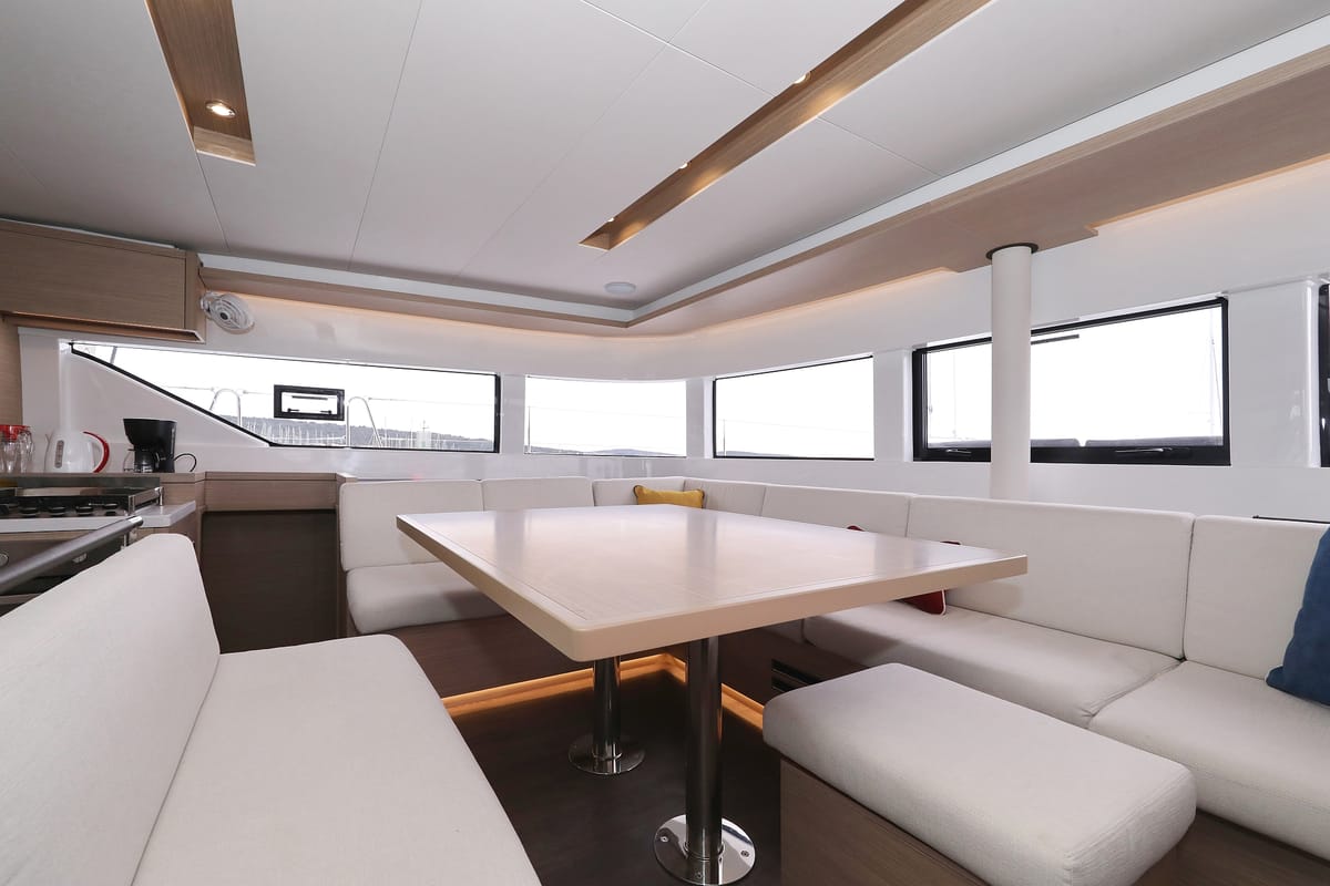 Cabin on Hattori Hanzō, a Lagoon 51 catamaran at Općina Sukošan, Croatia