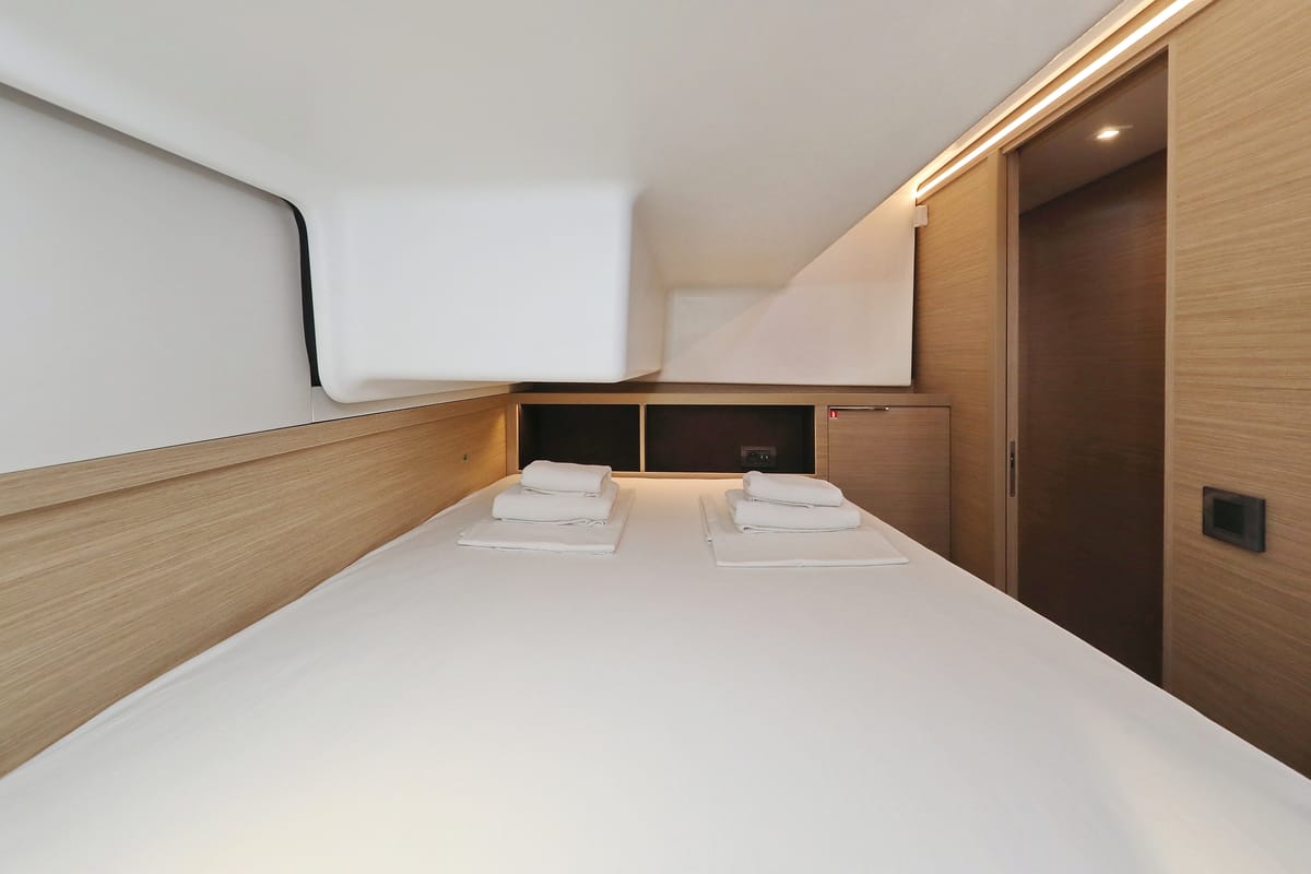 Cabin on Hattori Hanzō, a Lagoon 51 catamaran at Općina Sukošan, Croatia