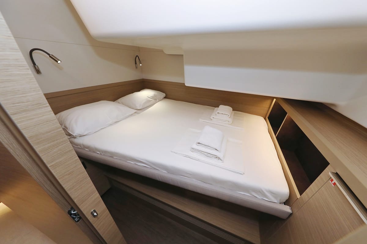 Cabin on Hattori Hanzō, a Lagoon 51 catamaran at Općina Sukošan, Croatia