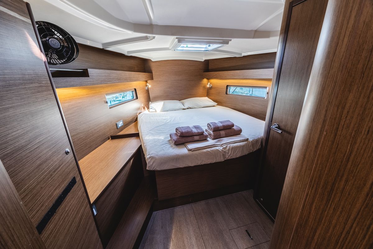 Cabin on Elma Built 2022, a Beneteau Oceanis 40.1 sailboat at Municipal Unit of Lefkada, Greece