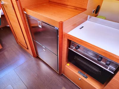 Galley of Mimi, a Dufour 390 GL sailboat at Općina Rogoznica, Croatia