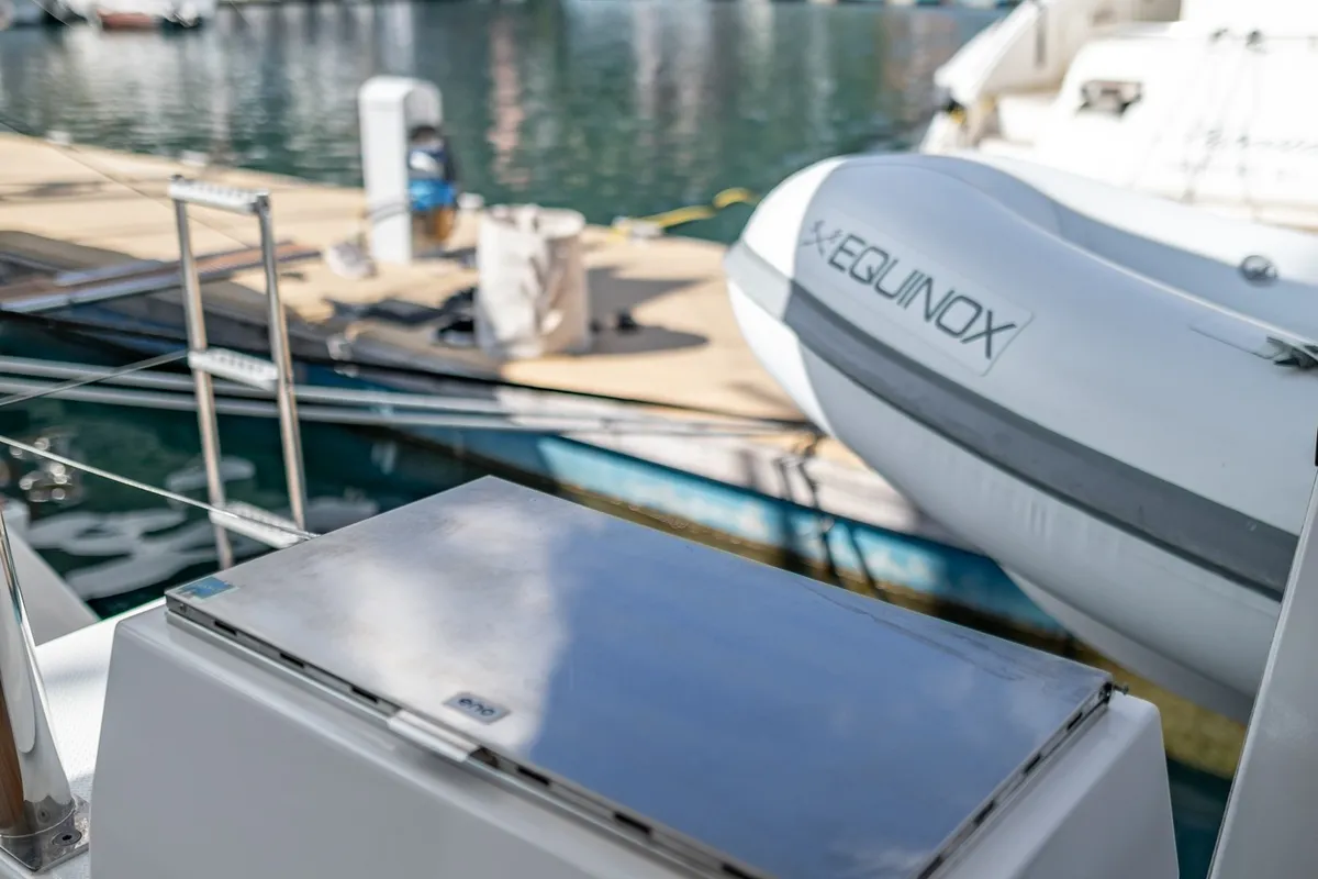 EQUINOX, a Fountaine Pajot Tanna 47 catamaran at Municipal Unit of Lefkada, Greece