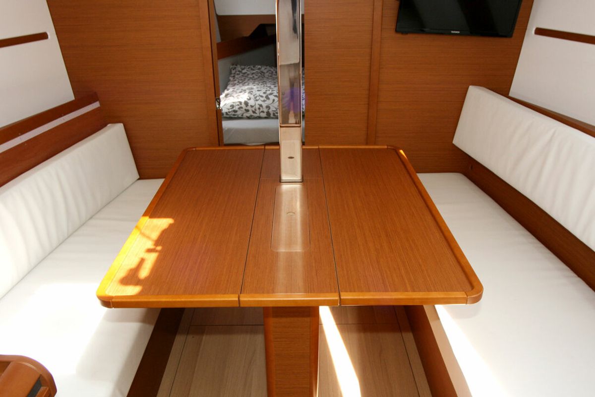 Salon of Marie, a Jeanneau Sun Odyssey 349 sailboat at Grad Pula, Croatia